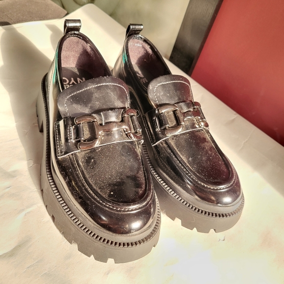 NWOT MADDEN NYC BLACK VEGAN PATENT LEATHER LOAFERS - Picture 5 of 13